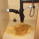 Leaking-drain-at-kitchen-sink-