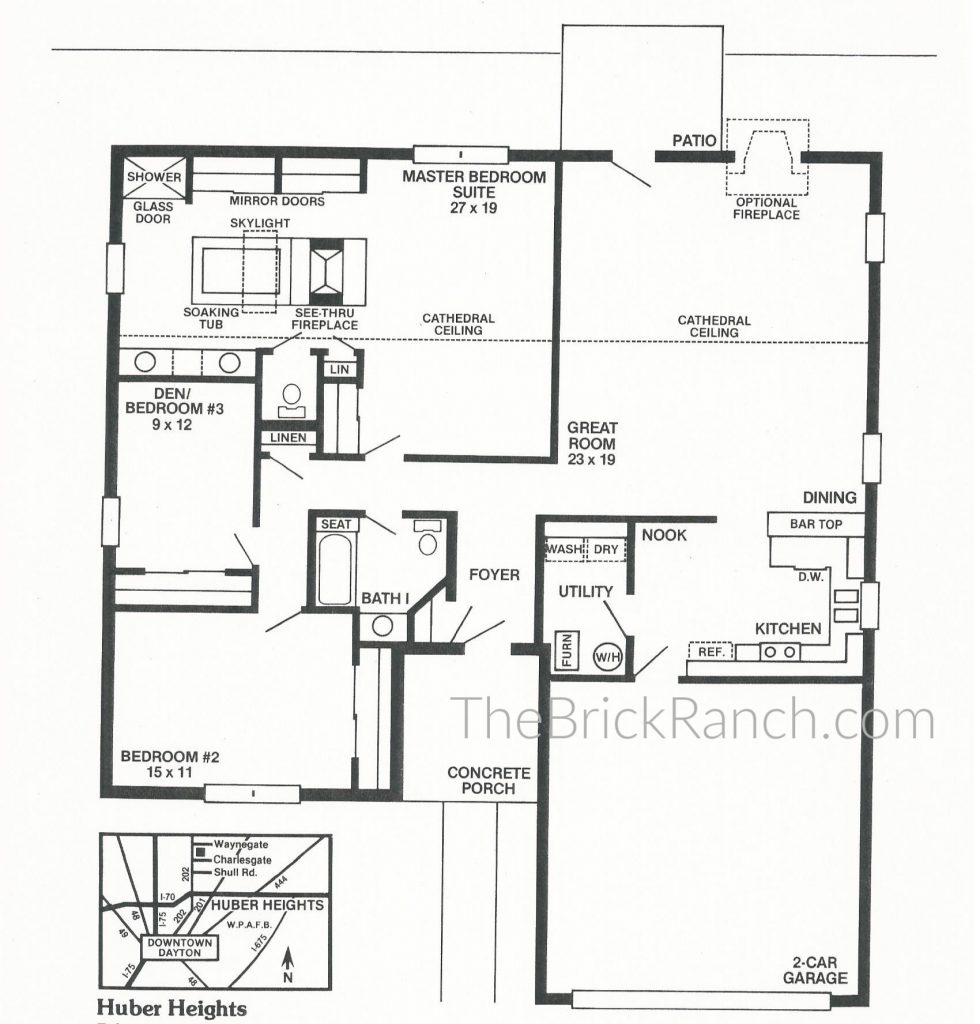 Huber Home Floor Plans The BelAir The Brick Ranch