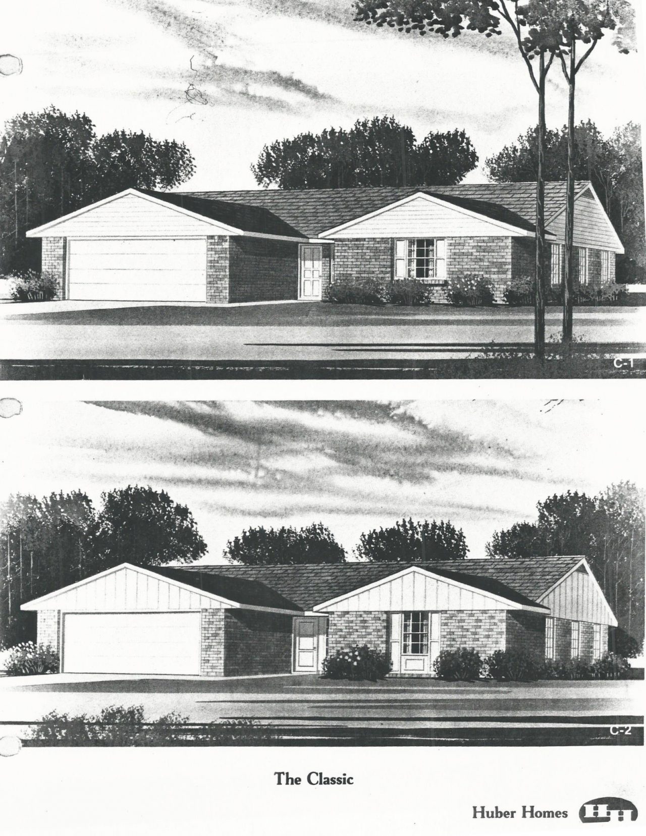 Huber Home Floor Plans The Classic The Brick Ranch