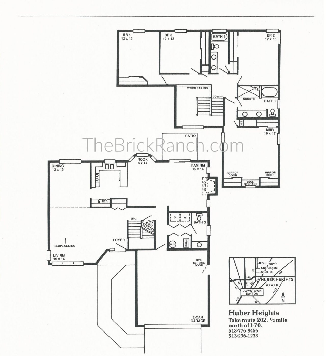 Huber Home Floor Plans The Deerfield The Brick Ranch