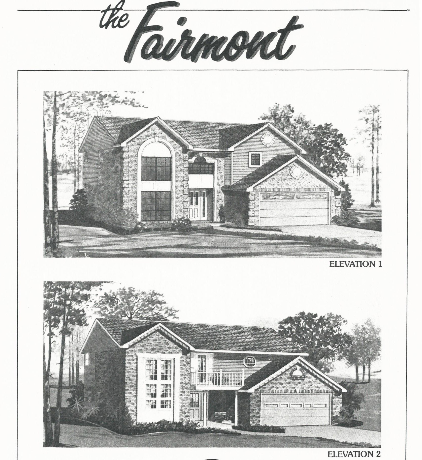 Huber Homes Floor Plans: The Fairmont