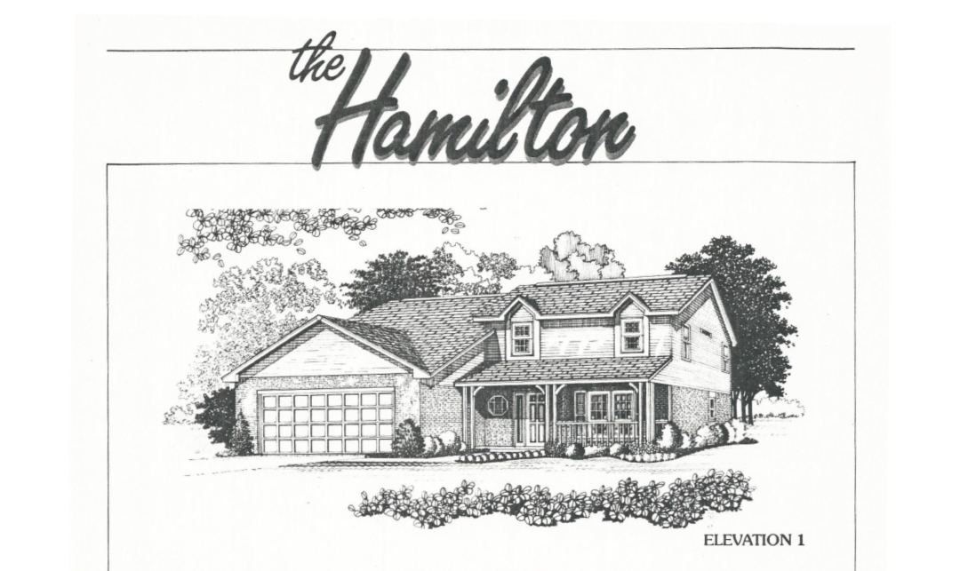 Huber Homes Floor Plans: The Hamilton